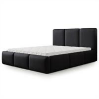 POLSTERBETT ARSIL 160x200 cm mit Bettkästen - Schwarz - Schwarz, Holz/Textil (160/200cm) - MASSENO