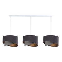 HÄNGELEUCHTE Grau 30/18 cm - Goldfarben/Grau, Kunststoff (30/0.3/18cm) - ONZENO