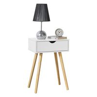 BEISTELLTISCH Östersund - Weiß/Naturfarben, Holz/Holzwerkstoff (30/40/60cm) - [en.casa]