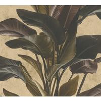 VLIESTAPETE 53/1005 cm - Braun/Grün, Kunststoff/Textil (53/1cm) - KUNSTLOFT