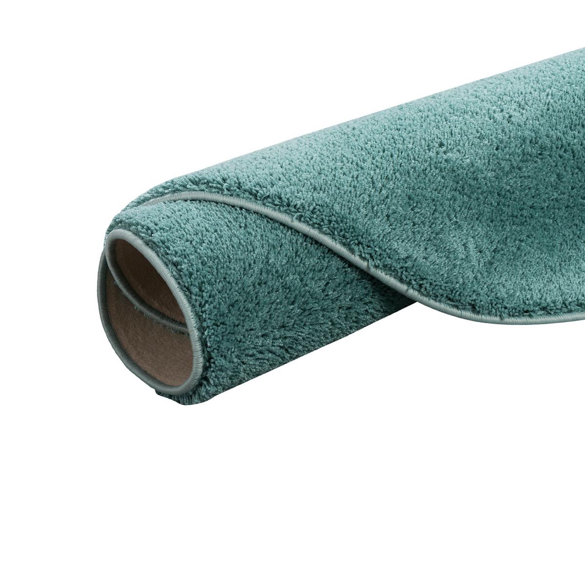 HOCHFLOR SHAGGY TEPPICH PALACE RUND - Mintgrün, Textil (100/100cm) - Snapstyle