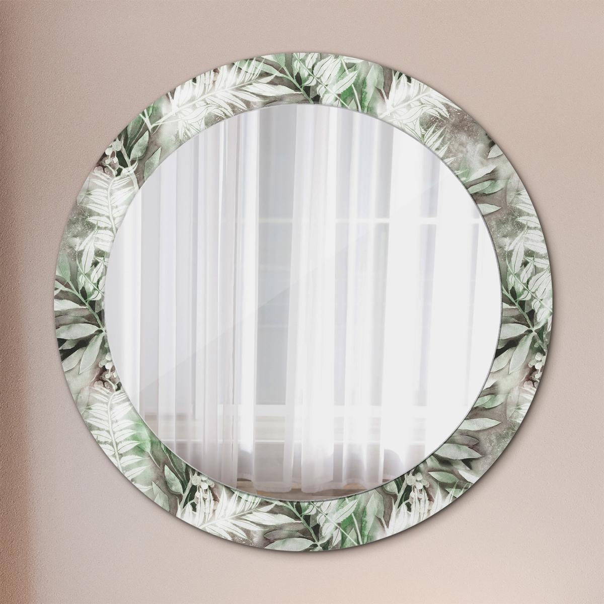 SPIEGEL Rund Ø 70 cm mit Aufdruck - Multicolor, Glas (70/70/0.4cm) - Wallfluent