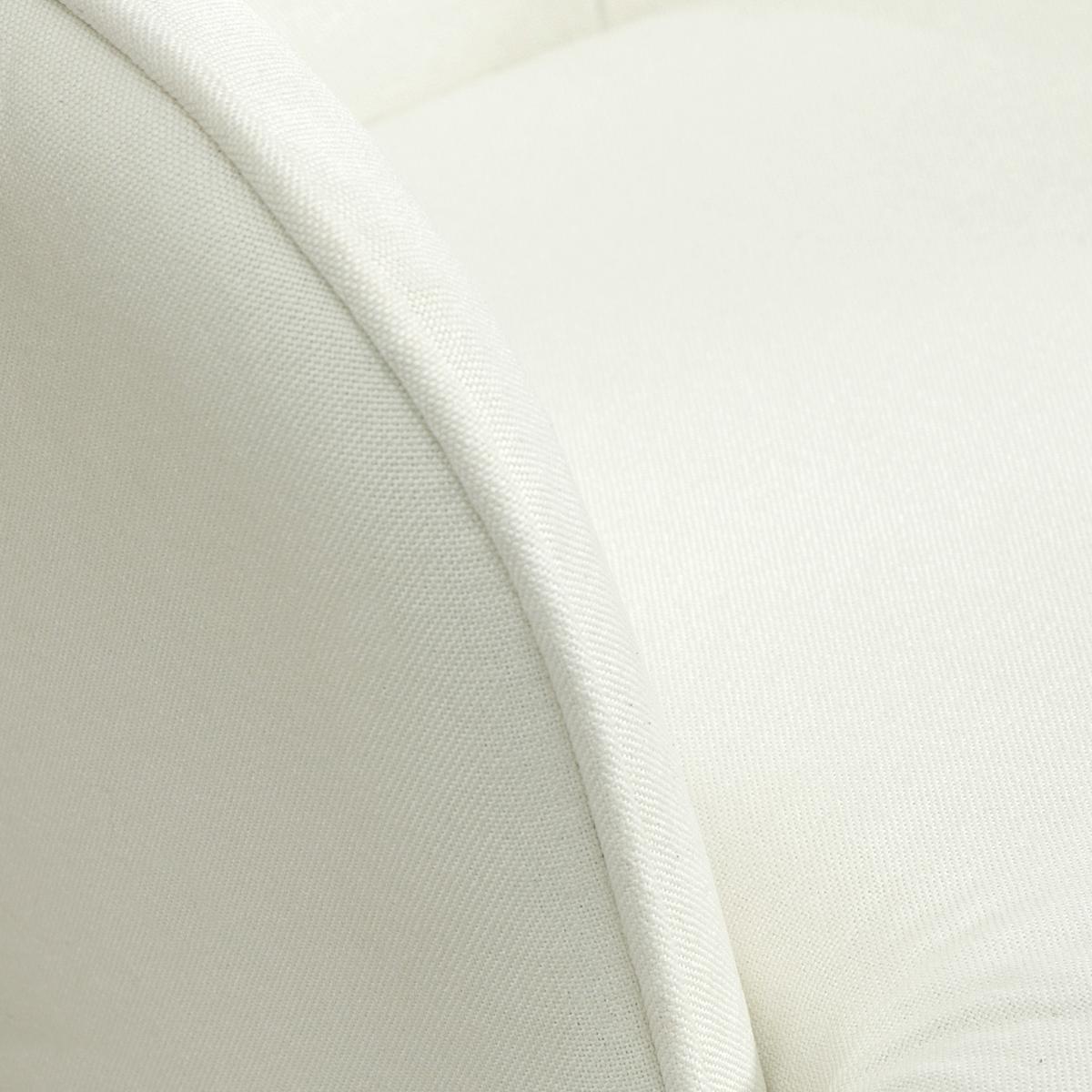 SCHAUKELSTUHL Schwingsessel mit Hocker Armlehnsessel Relaxsessel mit Leinenoptik - Creme/Schwarz, Holz/Buchenholz (89/90/64cm) - HOMCOM