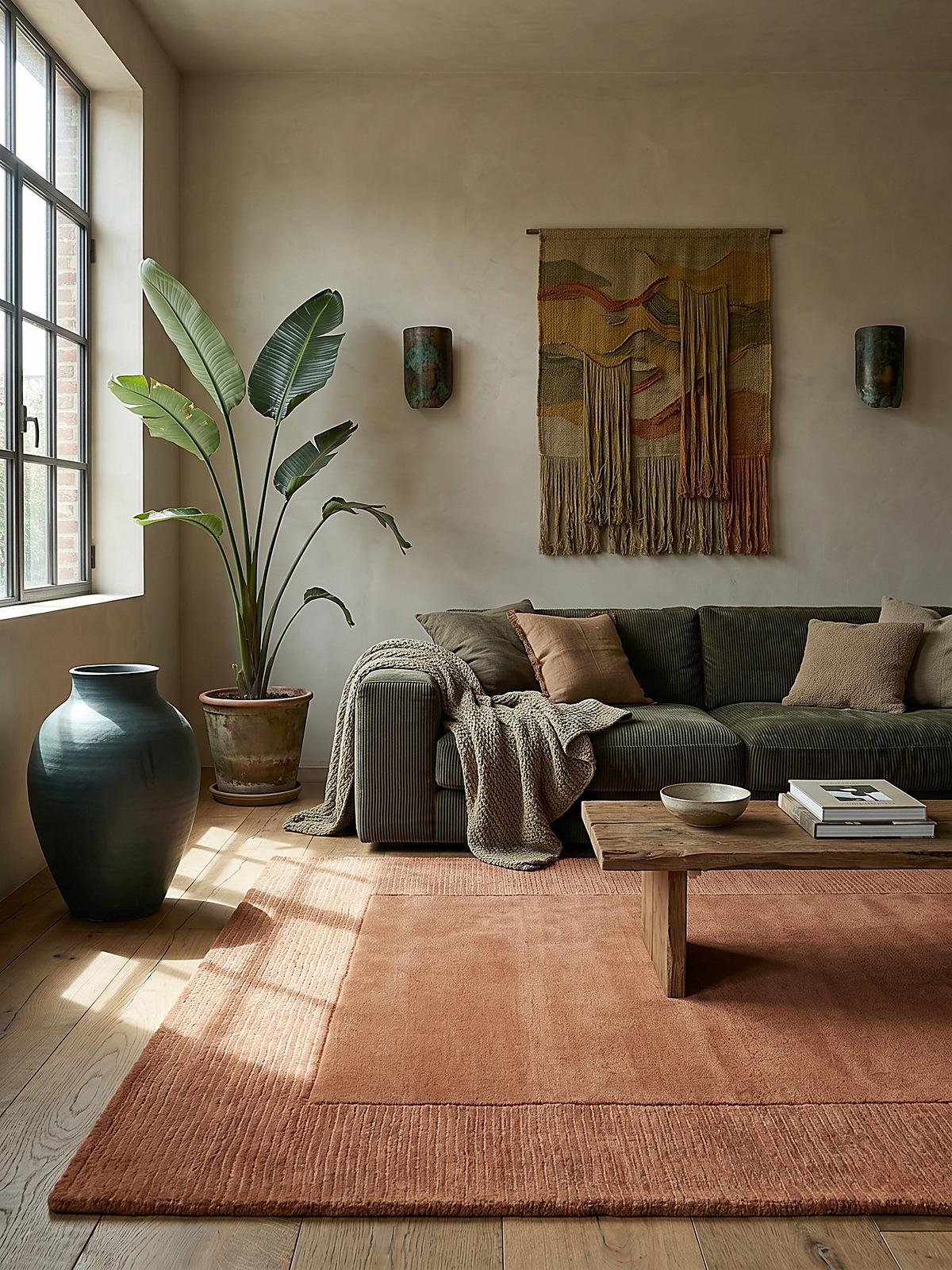 WOLLTEPPICH MOLE, einfarbig, Orange, 120 x 170 cm - Orange, Textil (170/120cm) - KADIMA DESIGN
