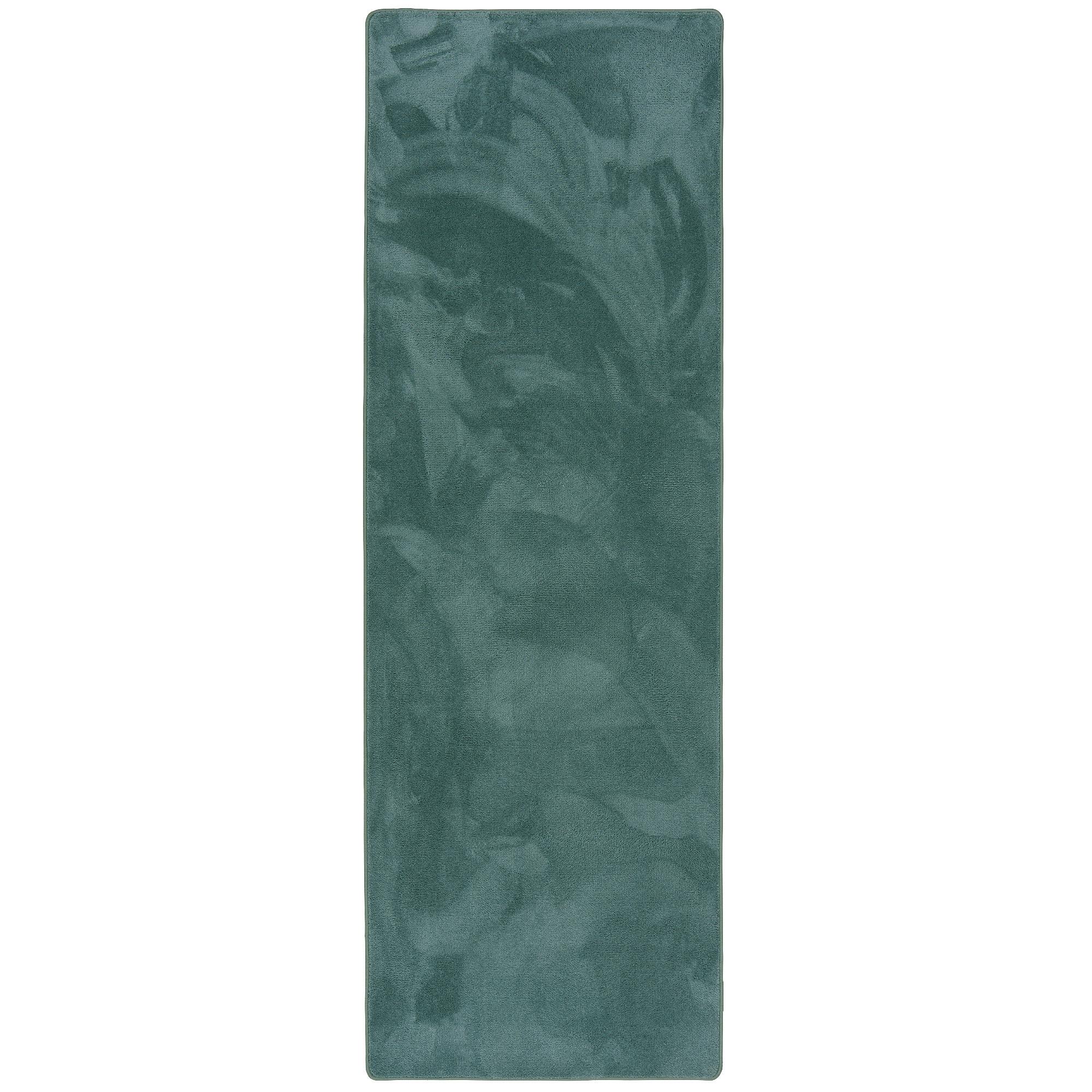 LUXUS SUPER SOFT HOCHFLOR LANGFLOR TEPPICH LÄUFER DELUXE - Mintgrün, Textil (80/200cm) - Snapstyle