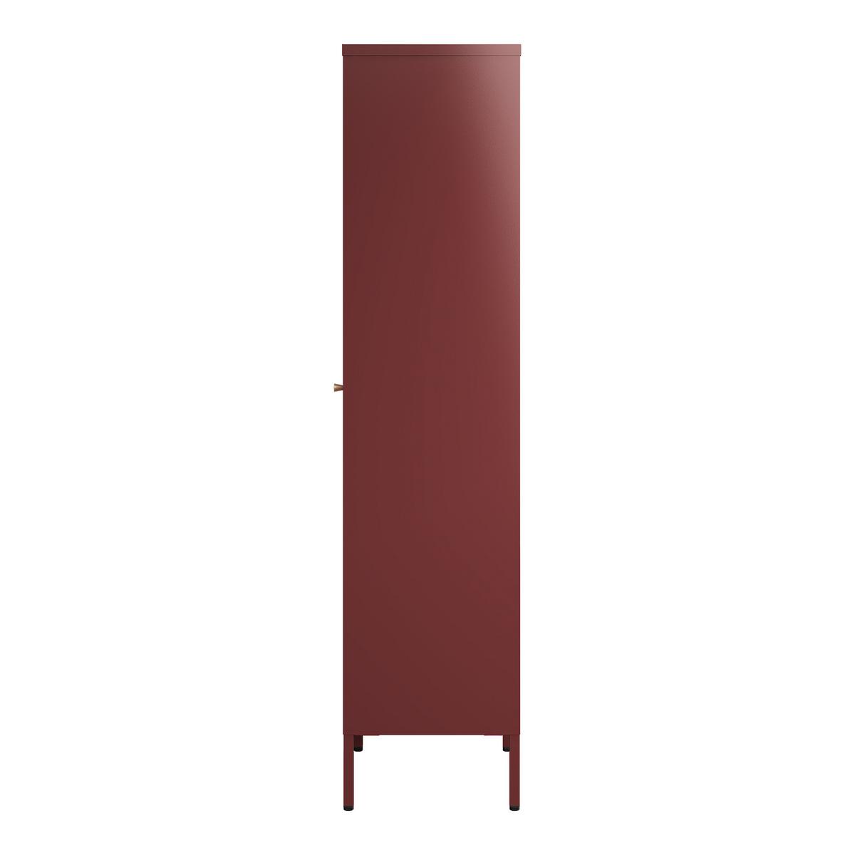 VITRINENSCHRANK Säkylä - Bordeaux, Glas/Metall (50/150/35cm) - [en.casa]