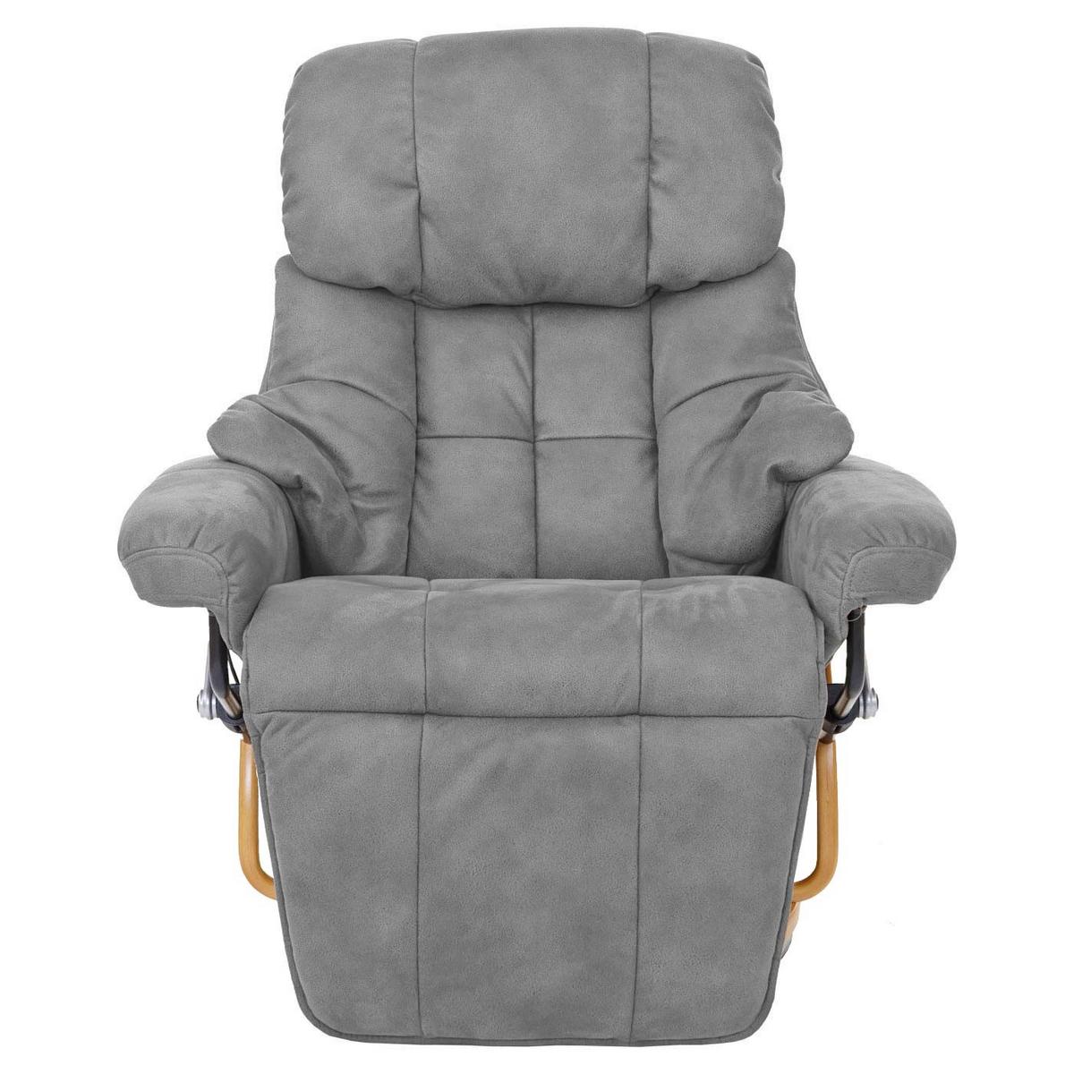 RELAXSESSEL 2 Hellgrau - Hellgrau, Textil (90/105/82cm) - MCA