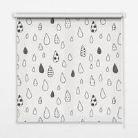 INNENROLLO - Fensterrollo - Rollo - 150x140 cm - Tropfen - Grau, Kunststoff (150/140/0.5cm) - TULUP