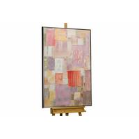 ACRYLBILD HANDGEMALT 83/123 cm - Pink/Beige, Textil (83/123cm) - KUNSTLOFT