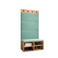 GARDEROBEN-SET 84/184/42 - Eichefarben/Mintgrün, Holz (84/184/42cm) - MÖBEL KRYSPOL