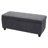 AUFBEWAHRUNGS-TRUHE Anthrazit - Anthrazit, Textil (114/45/45cm) - MCW