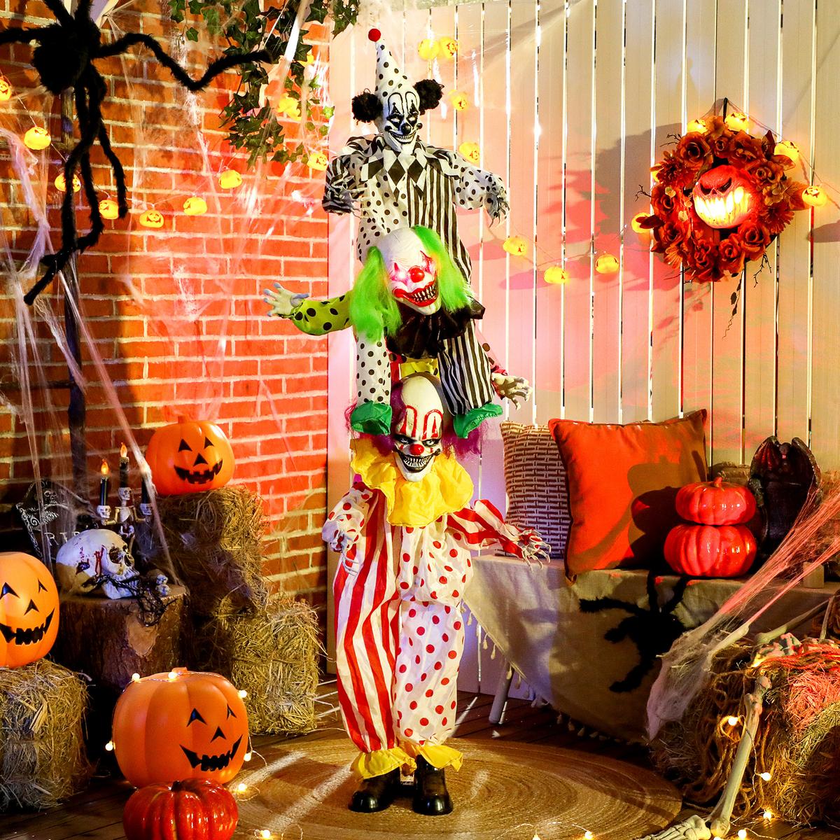 HALLOWEEN-DEKORATION Polyetser Mehrfarbig - Multicolor, Textil (33/180/40cm) - Outsunny