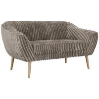 2-SITZER-SOFA PIRS - Hellbraun Cord - Holzbeine - Hellbraun/Buchefarben, Holzwerkstoff/Textil (140/75/74cm) - MKS