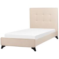 POLSTERBETT 90/200cm Beige Ambassador - Beige, Textil (90/200cm) - Beliani