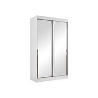 SCHIEBETÜRENSCHRANK Modin 120 - Goldfarben/Weiß, Holzwerkstoff/Kunststoff (120/216/65cm) - MIRJAN24