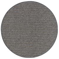 STREIFENBERBER TEPPICH MARTA RUND - Anthrazit, Textil (100/100cm) - Snapstyle