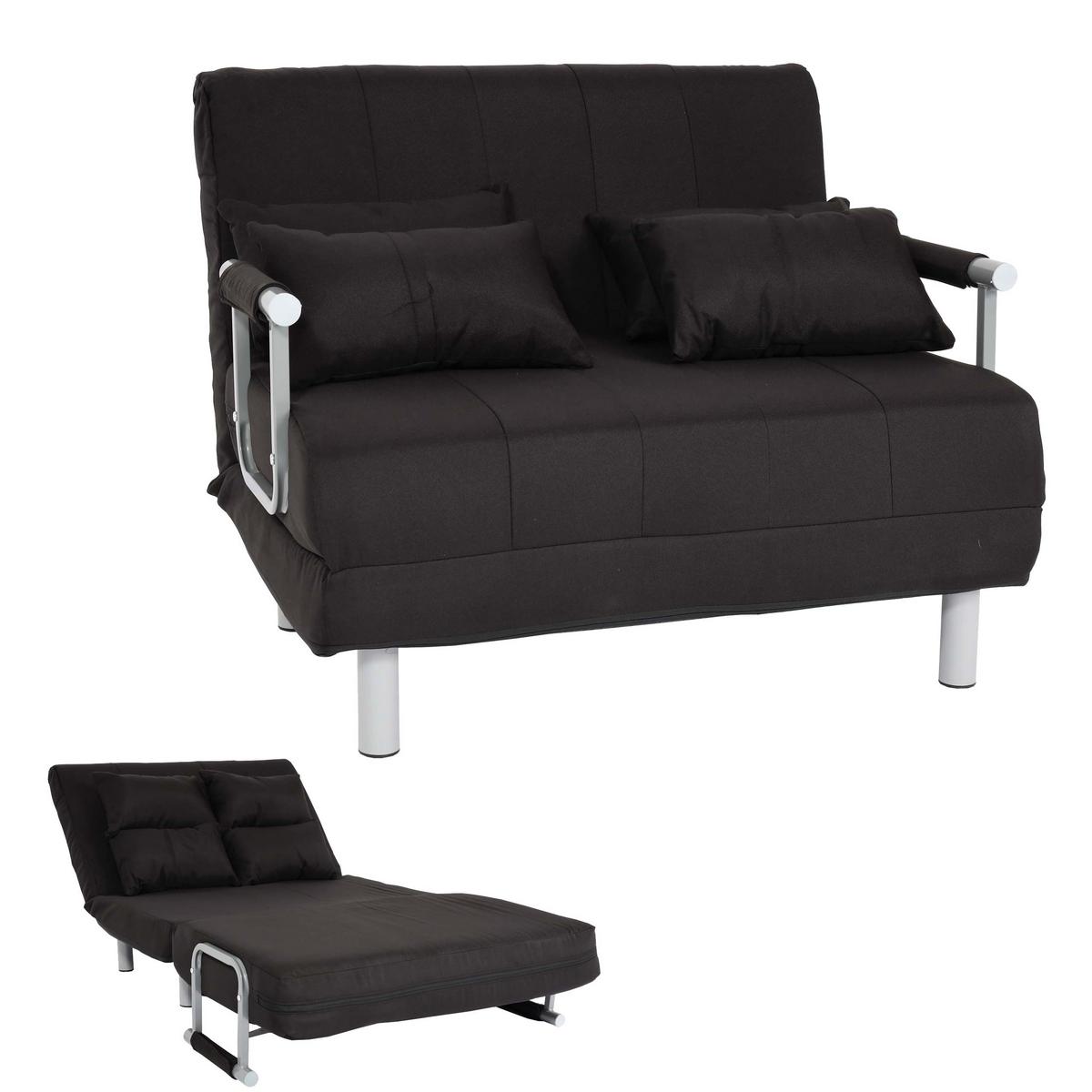 SCHLAFSESSEL Schwarz - Schwarz, Textil (105/80/186cm) - MCW