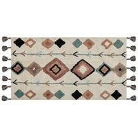 KURZFLOR-TEPPICH Eskisehir 150/80 cm - Multicolor, Textil (80/150cm) - Beliani