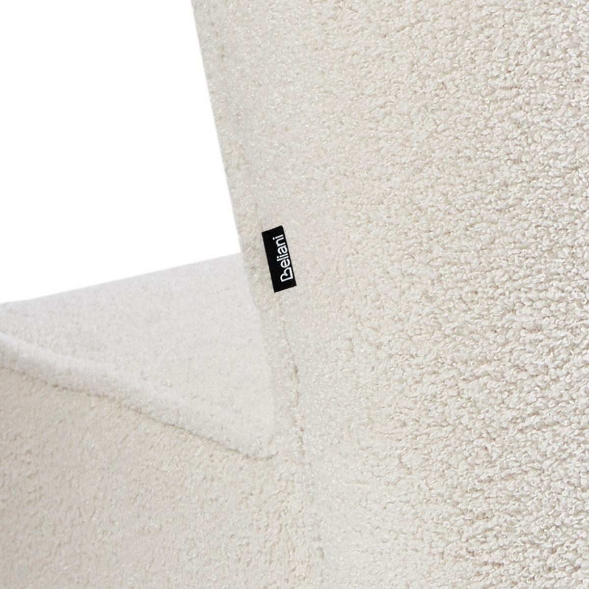 SESSEL Cremeweiß Alven - Weiß/Braun, Textil (65/78/75cm) - Beliani