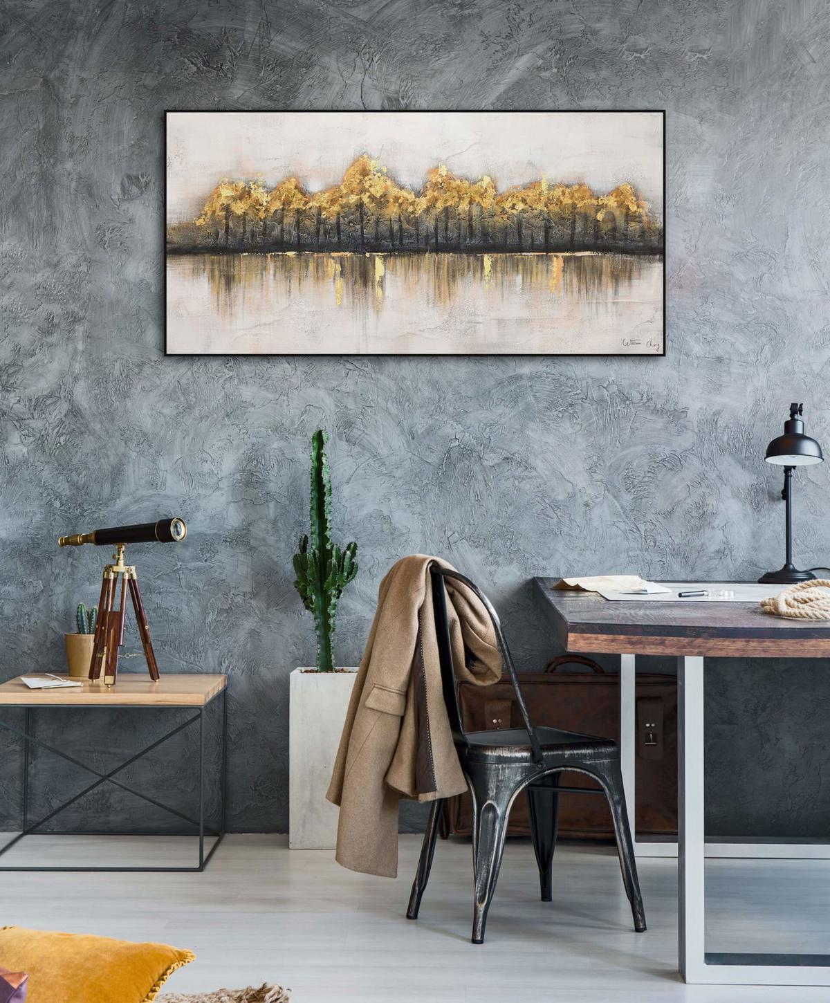 ÖLGEMÄLDE 120/60 cm - Braun, Holz/Textil (120/60cm) - KUNSTLOFT