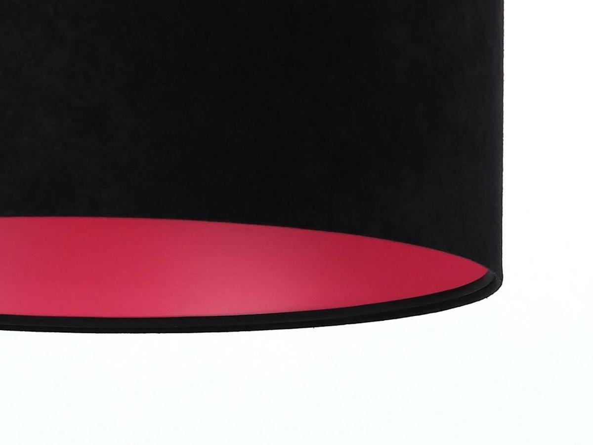 HÄNGELEUCHTE Rosa 40/20 cm - Pink/Schwarz, Kunststoff (40/0.6/20cm) - ONZENO