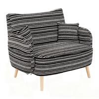 2-SITZER SOFA boucle schwarz kompakt 121cm - Schwarz, Textil (121/87/81.5cm) - Urban Meuble