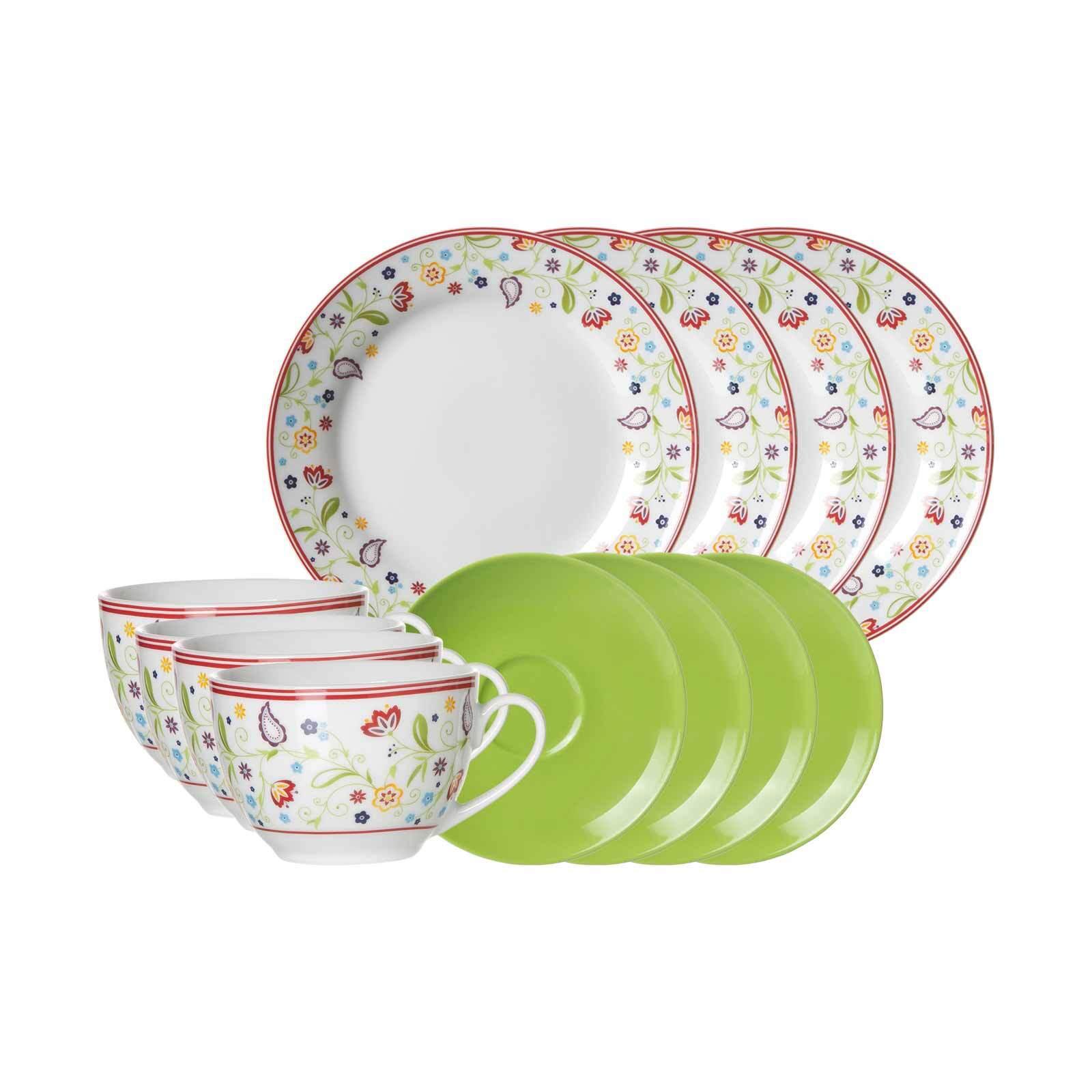 KAFFEESERVICE Shanti Doppio bunt 12-tlg. - Multicolor, Keramik (2/2/2cm) - Ritzenhoff Breker