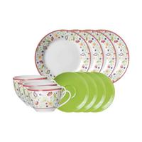KAFFEESERVICE Shanti Doppio bunt 12-tlg. - Multicolor, Keramik (2/2/2cm) - Ritzenhoff Breker