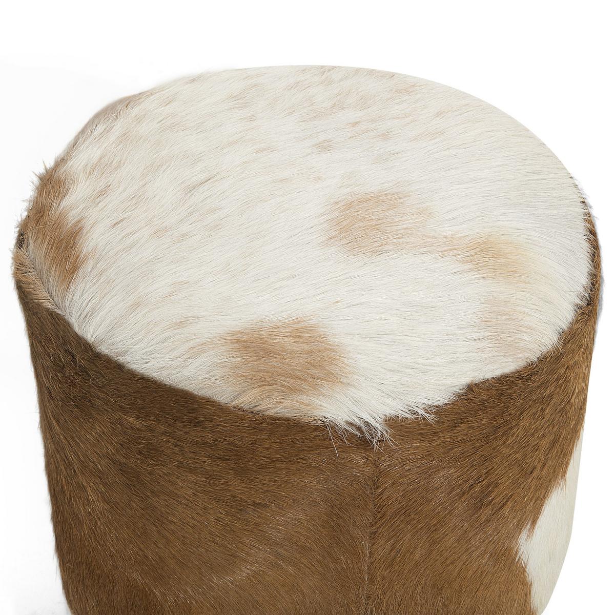 HOCKER Kent 30/30/42 cm - Braun, Leder (30/42/30cm) - Beliani