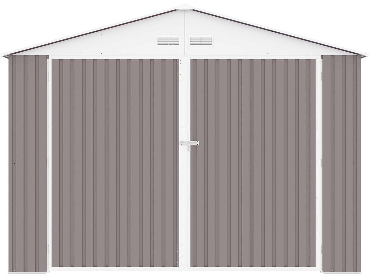 METALL-GARAGE PVC nevada - Hellgrau, Metall (370/235/470cm) - Habitat Garten