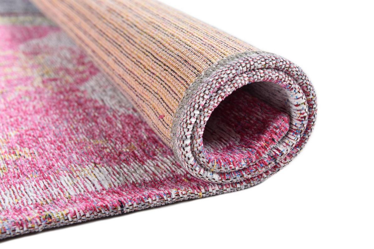 FLACHWEBETEPPICH Cosima 80x160 cm - Pink, Textil (80/160cm) - Gino Falcone