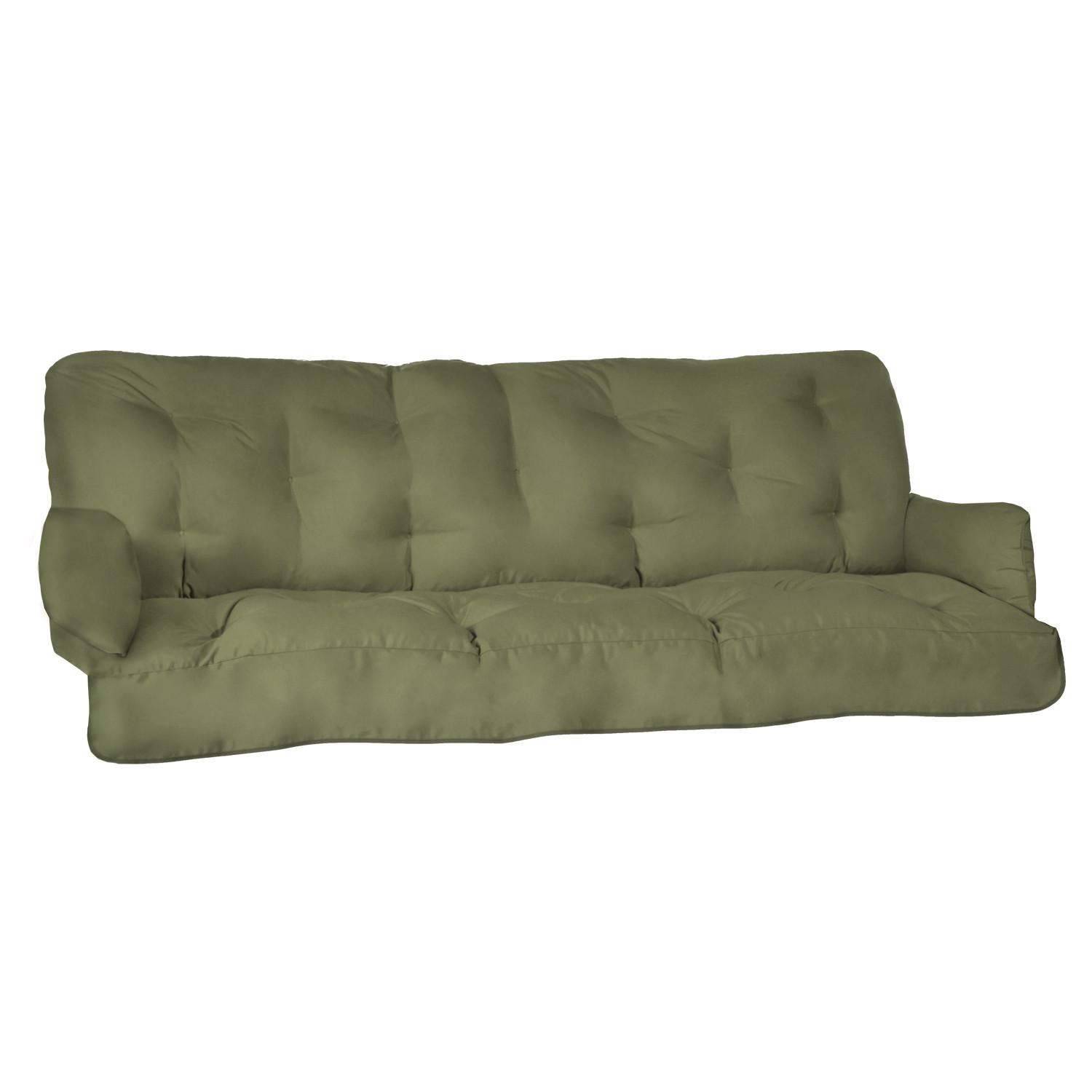 AUFLAGE für Hollywoodschaukel Flair HS 180x50x8cm Olivgrün - Olivgrün, Textil (50/180cm) - Beautissu 