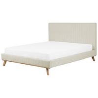POLSTERBETT mit Lattenrost 180x200 cm Beige Talence - Beige, Textil (180/200cm) - Beliani
