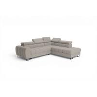ECKSOFA Bastien Max Mit Schlaffunktion - Beige, Holzwerkstoff/Textil (260/225cm) - Fun Möbel