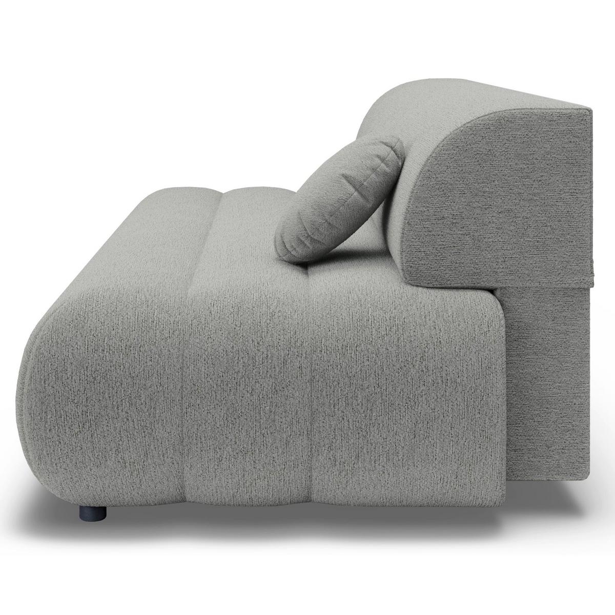 SCHLAFSOFA Arione 214 cm - Hellgrau/Schwarz, Kunststoff/Textil (214/74/104cm) - Selsey
