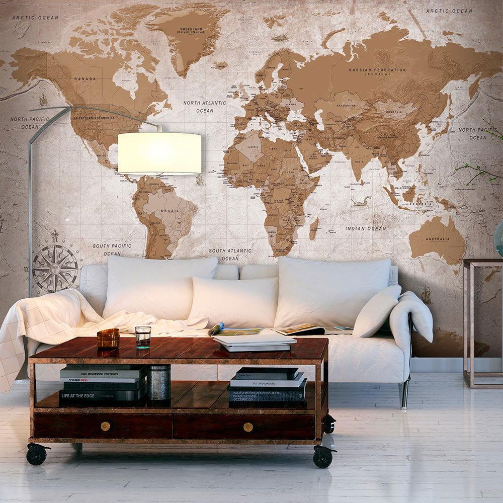 SELBSTKLEBENDE FOTOTAPETE 245/175 cm - Braun, Kunststoff/Textil (245/1cm) - KUNSTLOFT