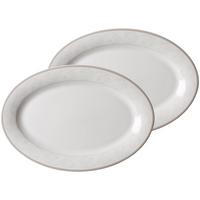 SERVIERPLATTEN Isabella beige 32 x 21 cm 2er Set - Beige, Keramik (21/3/32cm) - Ritzenhoff Breker