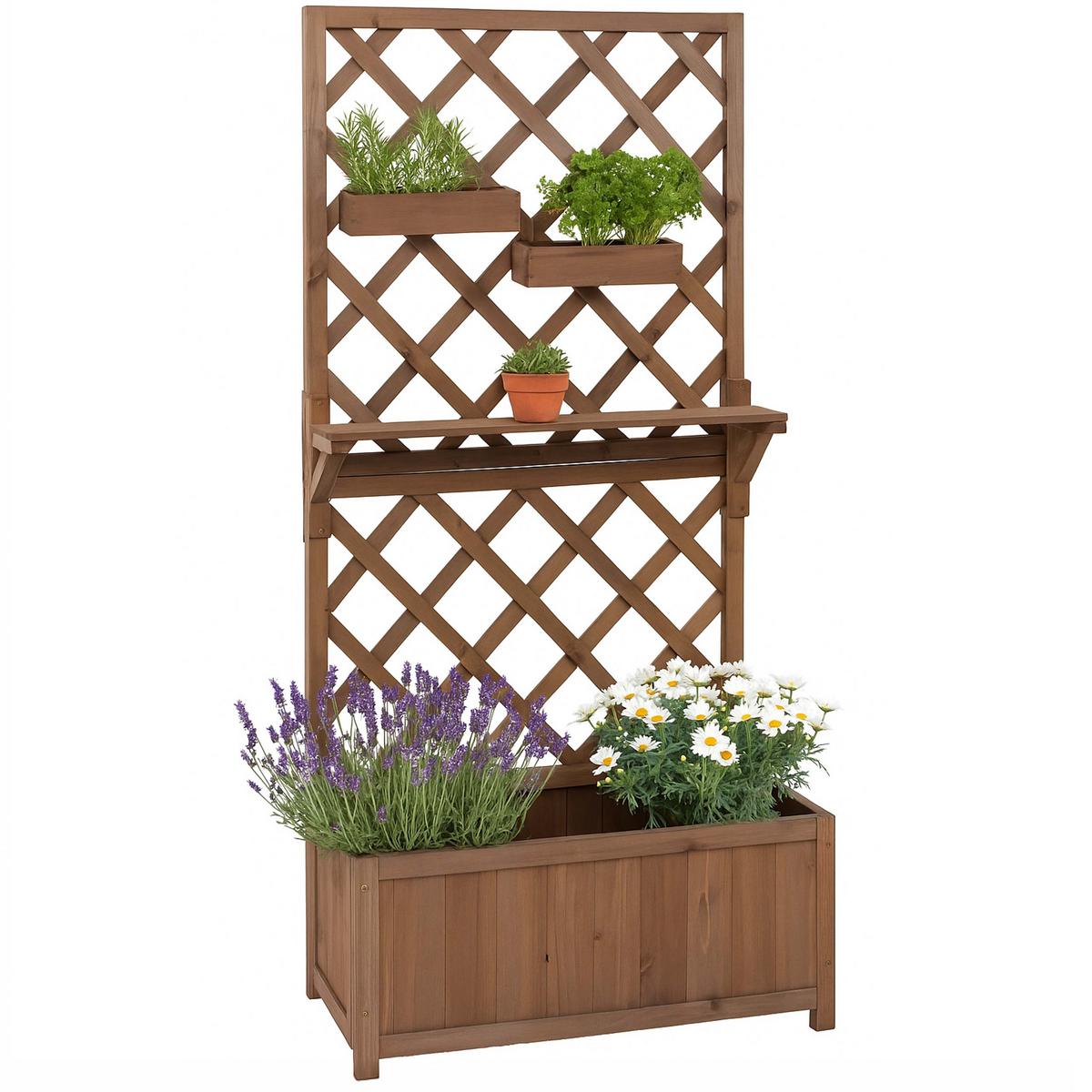 HOCHBEET Dunkelbraun - Dunkelbraun, Holz (70/135/30cm) - MCW