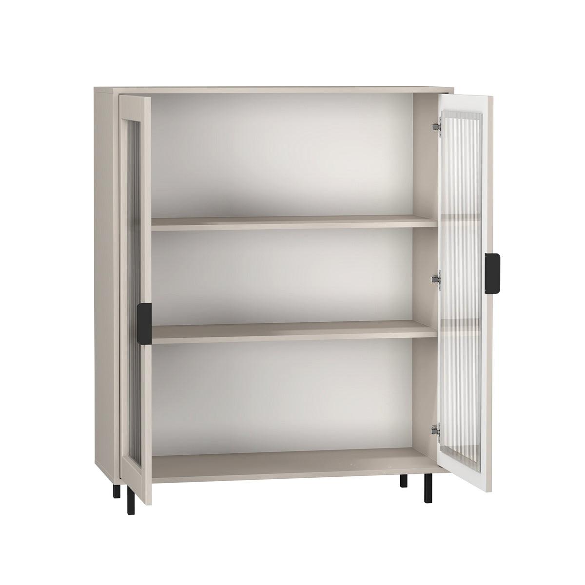 VITRINE Soly Kaschmir - Kaschmir, Holzwerkstoff (103.2/126.2/40.3cm) - Petits-meubles