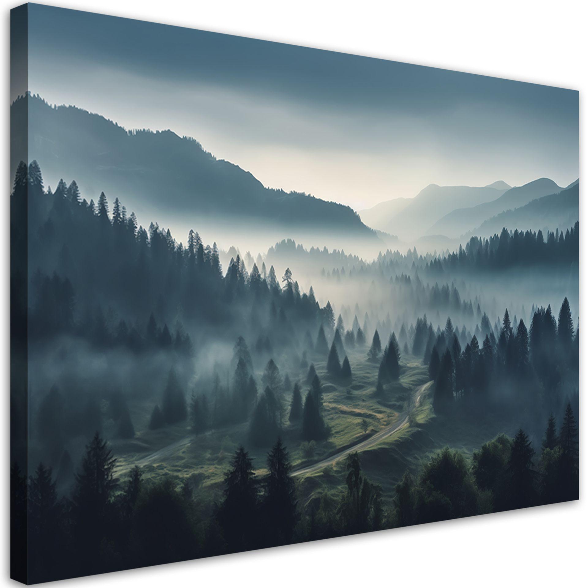 KUNSTDRUCK Grau 60/40 cm - Grau, Textil (60/40cm) - KUNSTLOFT