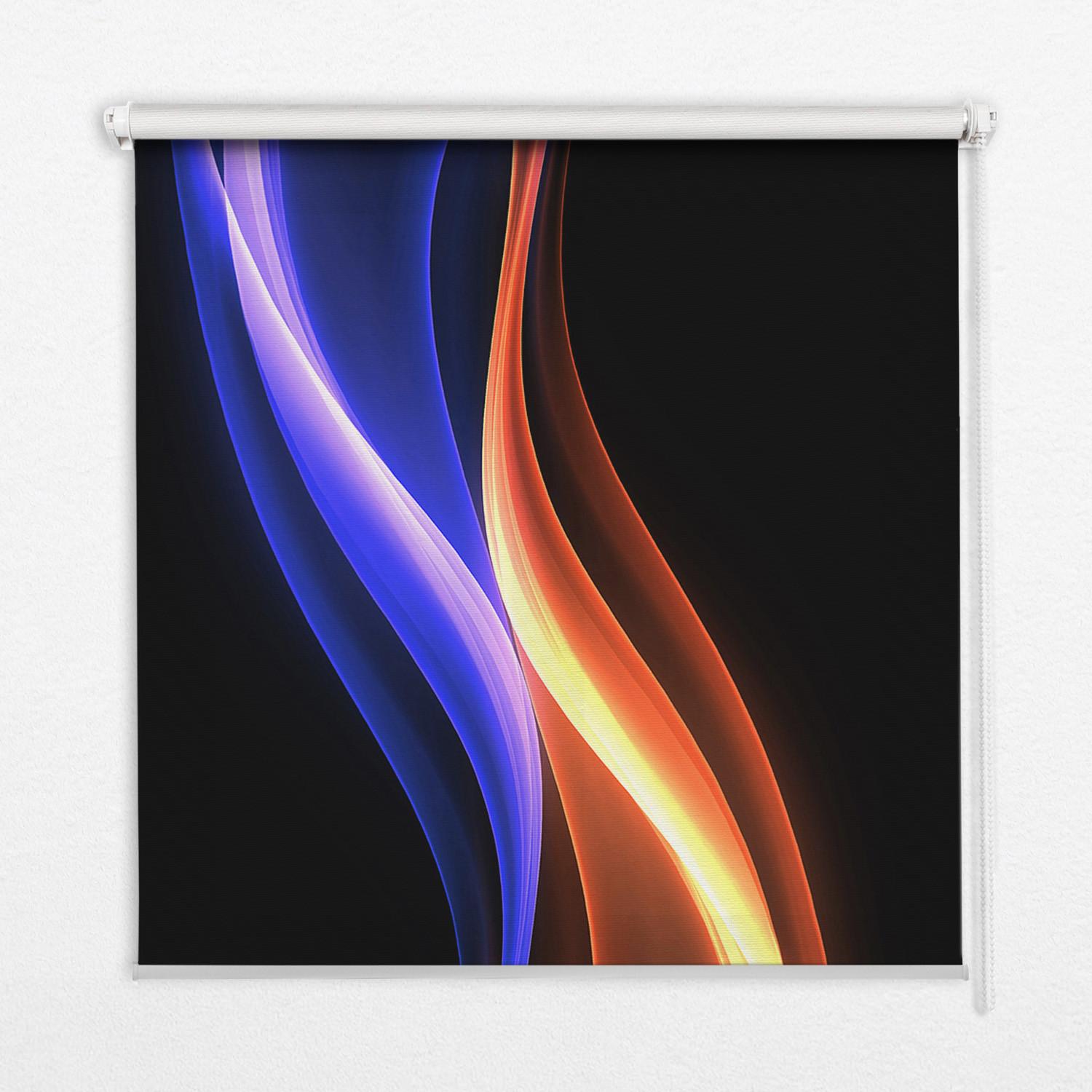 INNENROLLO - Fensterrollo - Rollo - 80x140 cm - Orange-Blau-Animation - Orange, Kunststoff (80/140/0.5cm) - TULUP