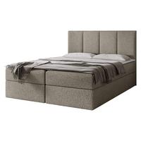 BOXBETT Rebos Boucle - H3 - Hellbraun, Holz/Textil (160/200cm) - MIRJAN24