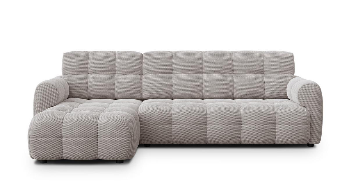 ECKSOFA MELLOW 4-Sitzer, beige - Beige/Schwarz, Holz/Textil (262/156cm) - Wozimo