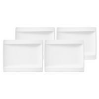 BROTTELLER NewWave weiß 18 x 15 cm 4er Set - Weiß, Keramik (1cm) - Villeroy & Boch