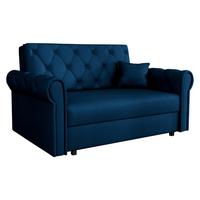 SCHLAFSOFA Viva Roma II - Blau/Schwarz, Holz/Textil (148/85/98cm) - MIRJAN24