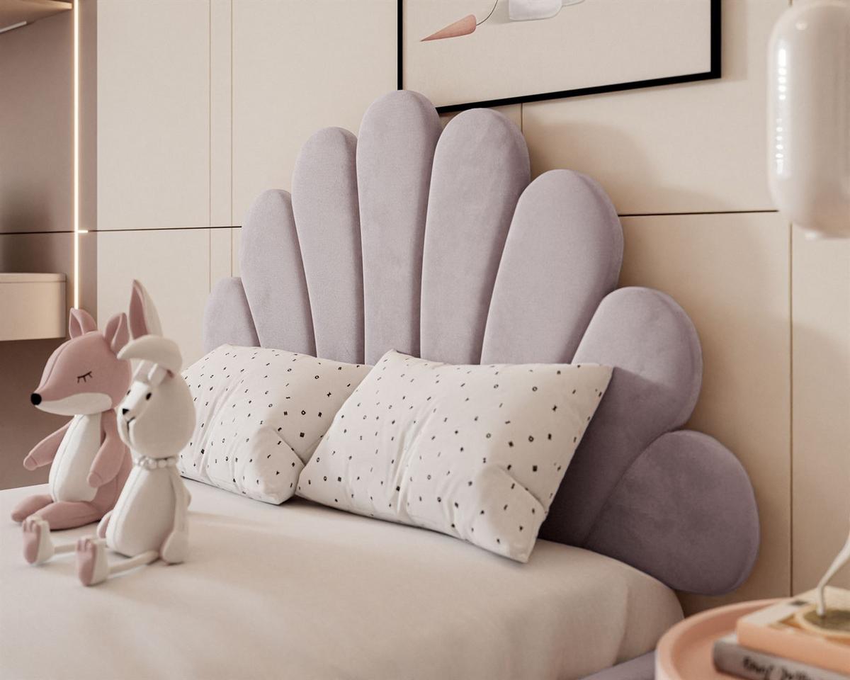 POLSTERBETT ASHLEY mit Bettkasten 160x200 cm, Stoff: Magic Velvet 2249 - Violett, Textil - Lookway