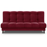3-SITZER Schlafsofa Nancy bordeaux - Bordeaux, Holz/Textil (220/89/93cm) - Beautysofa