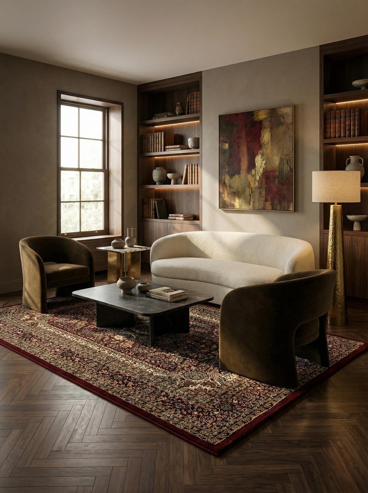 TEPPICH Kurzflor TANNHEIM in Rot, orientalisch, 160 x 230 cm - Rot, Textil (230/160cm) - KADIMA DESIGN