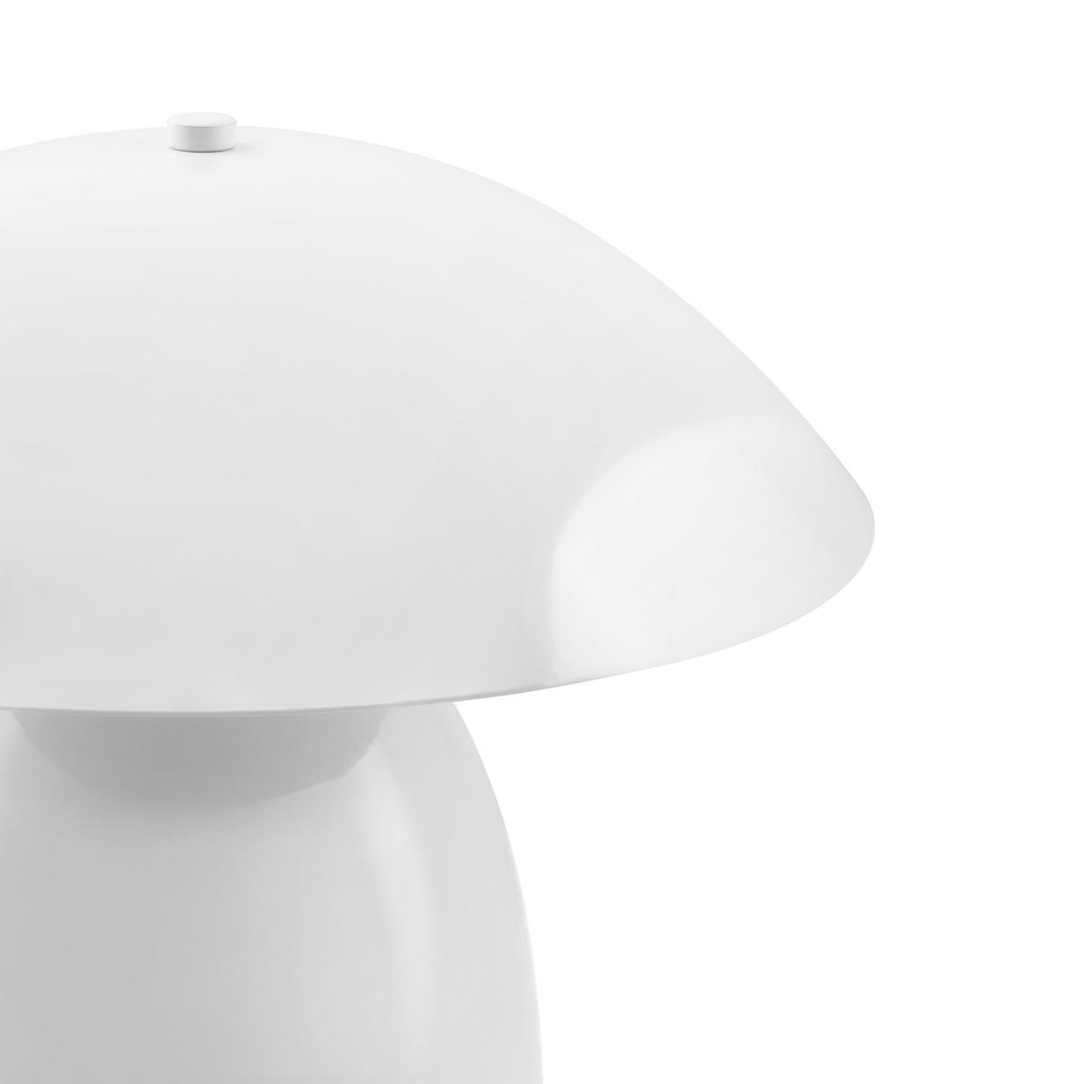 TISCHLAMPE Metall Weiß Sigi - Weiß, Metall (30/30/30cm) - Beliani