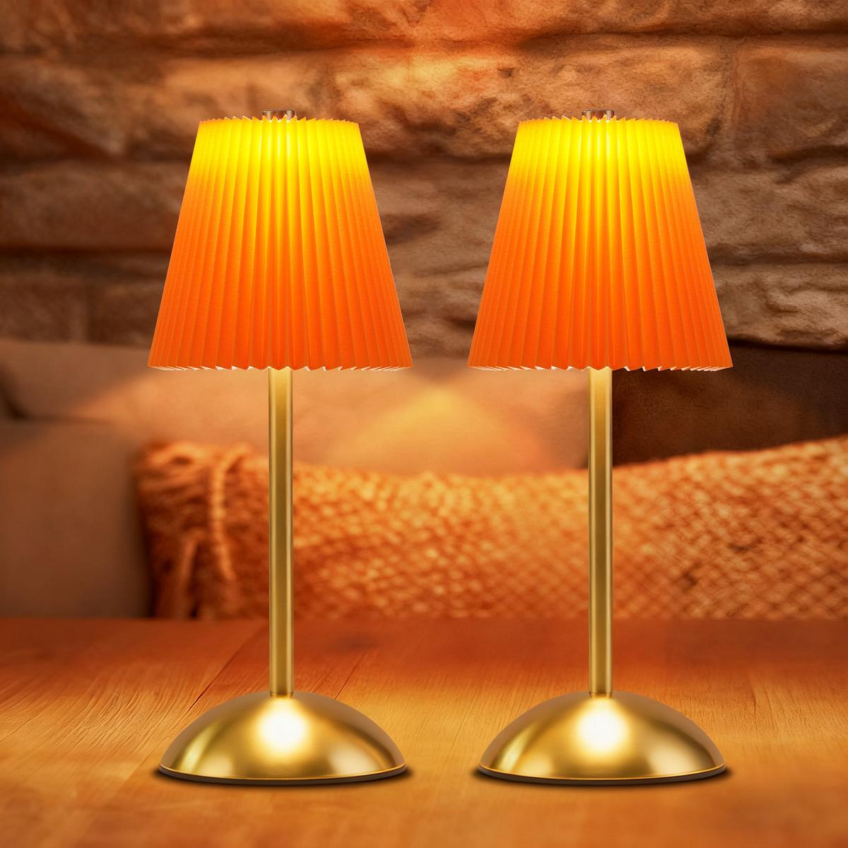 LED TISCHLAMPE Celesia 11.5/11.5/30 - Orange, Metall (11.5/11.5/30cm) - ZMH